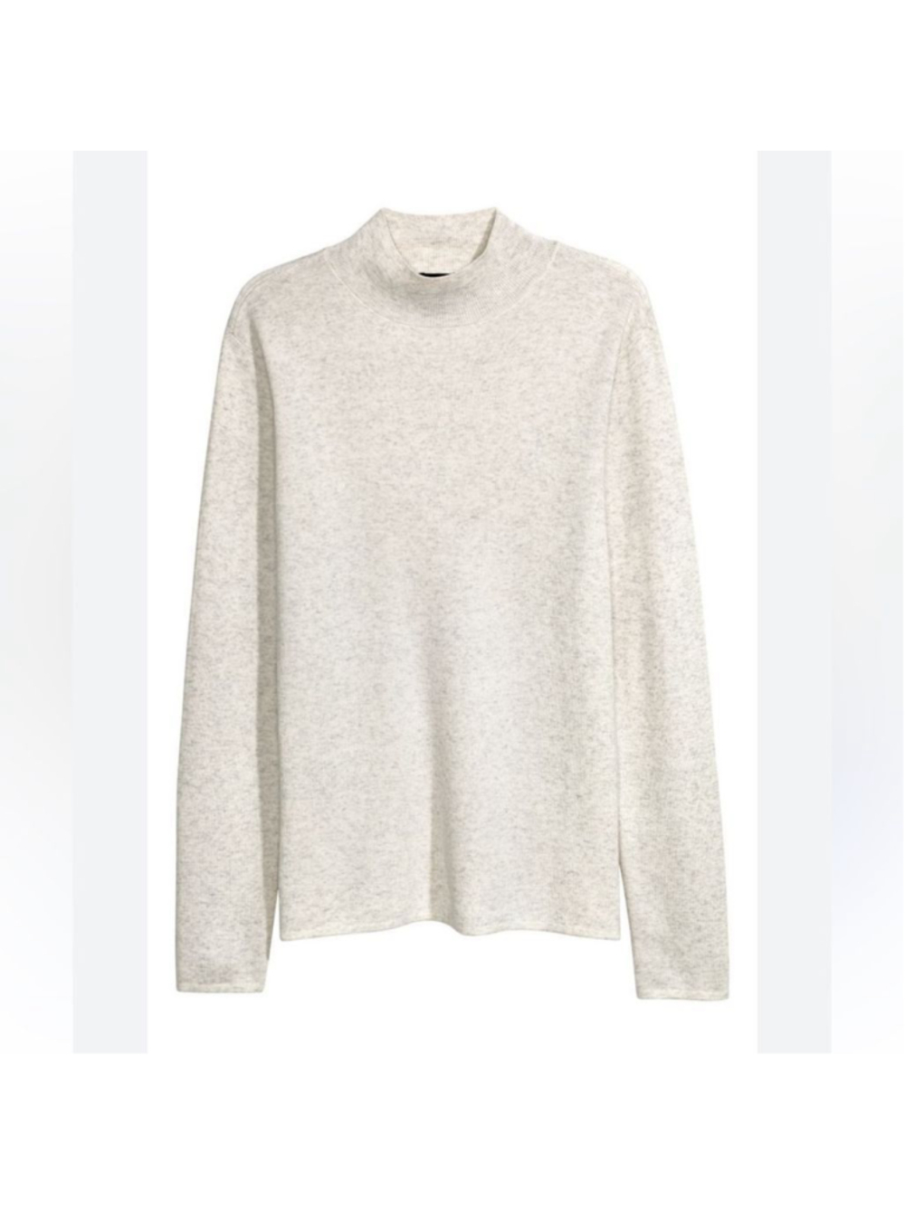H & M Fine-knit turtleneck oatmeal Sweater